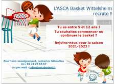 L'ASCA Basket recrute !